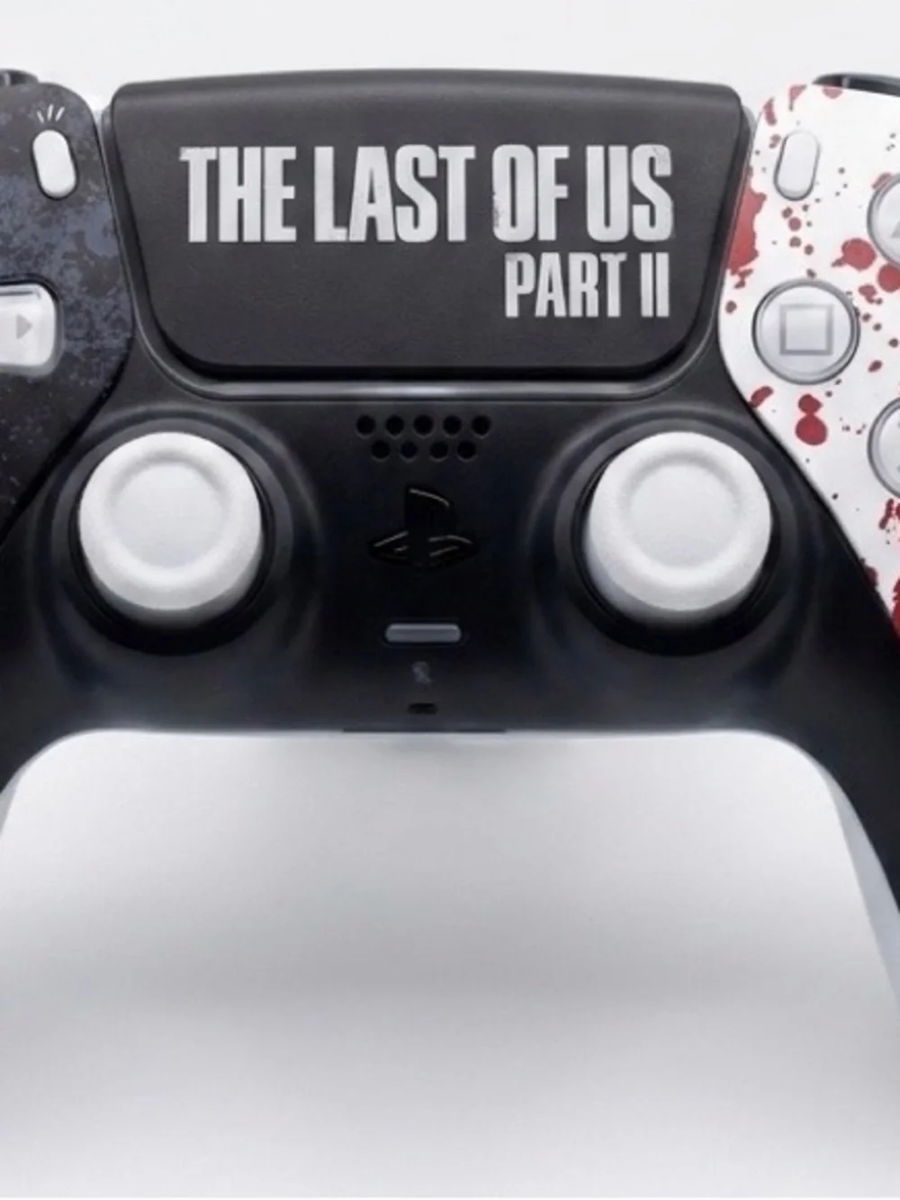 Sony DualSense The Last of Us Part II Black & White Controller with Red Accents